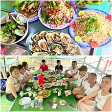 Menu tour Cồn Chim